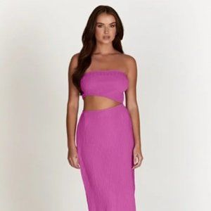 Meshki Pink cut-out dress Size Small